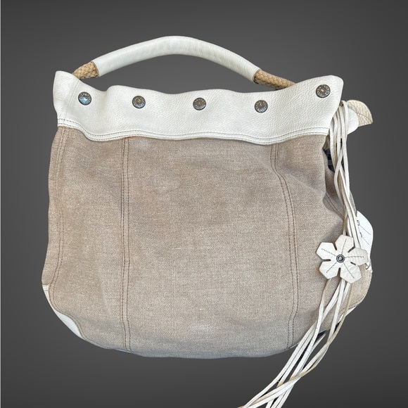 Canvas and Leather Prada Tote - Picture 1 of 9